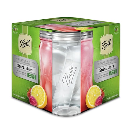 Ball Collection Elite Wide Mouth Canning Jar 28 oz , 4PK 1440061184